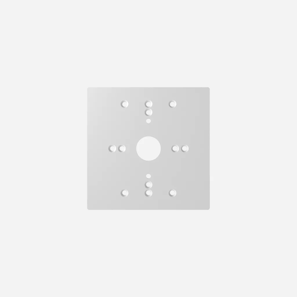 Tampa cega para fixação em caixa de passagem e paredes irregulares